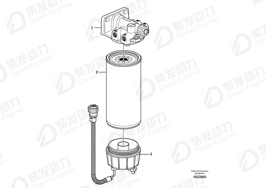 VOLVO Filter retainer 11110708 Drawing VOLVO Filter retainer 11110708 Drawing