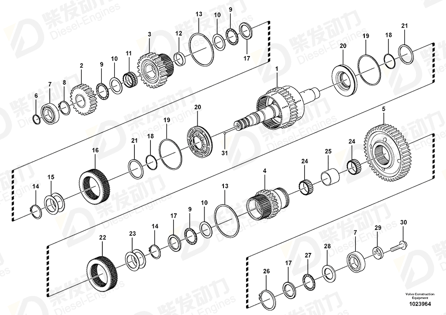 VOLVO Needle bearing 784467 Drawing