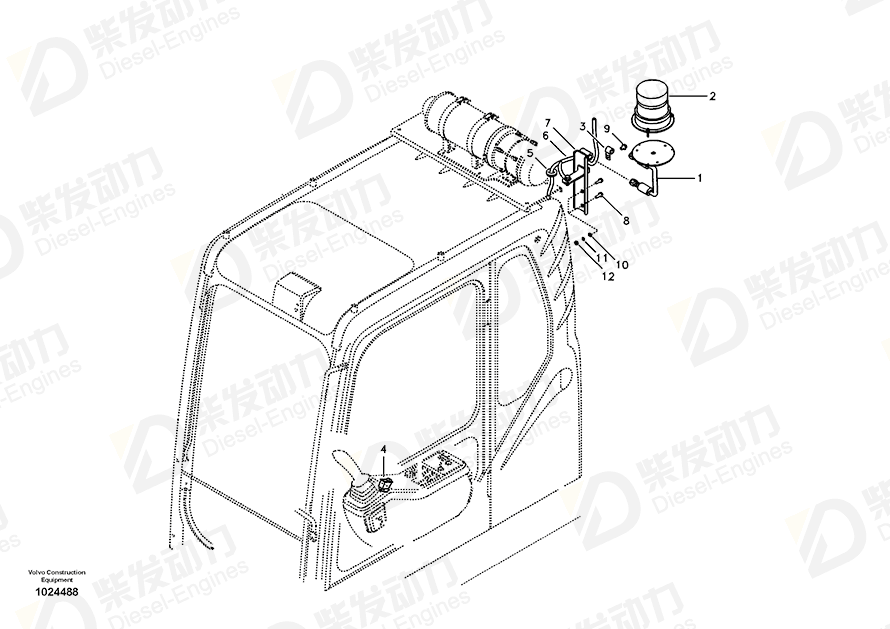 VOLVO Bracket 14551034 Drawing