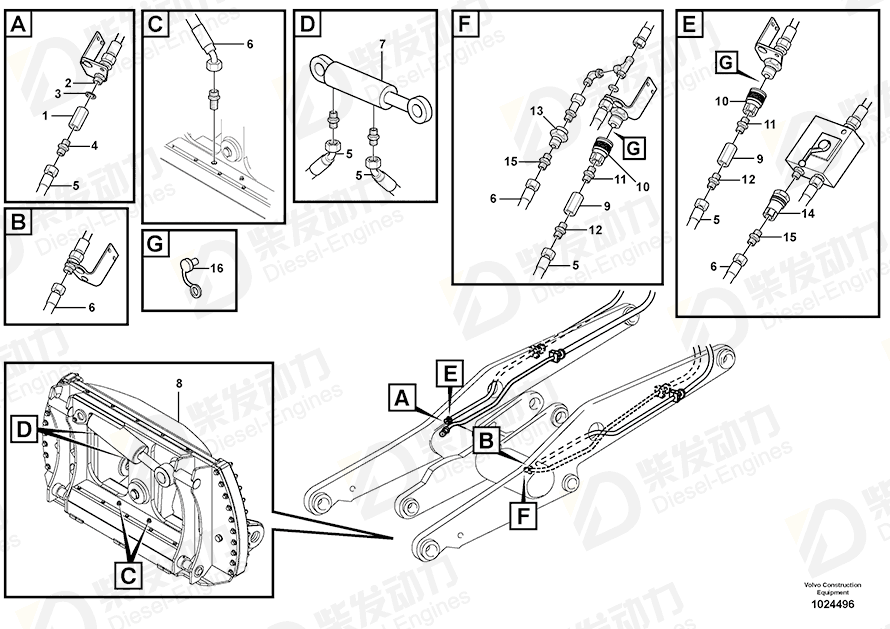 VOLVO Nipple 13933882 Drawing