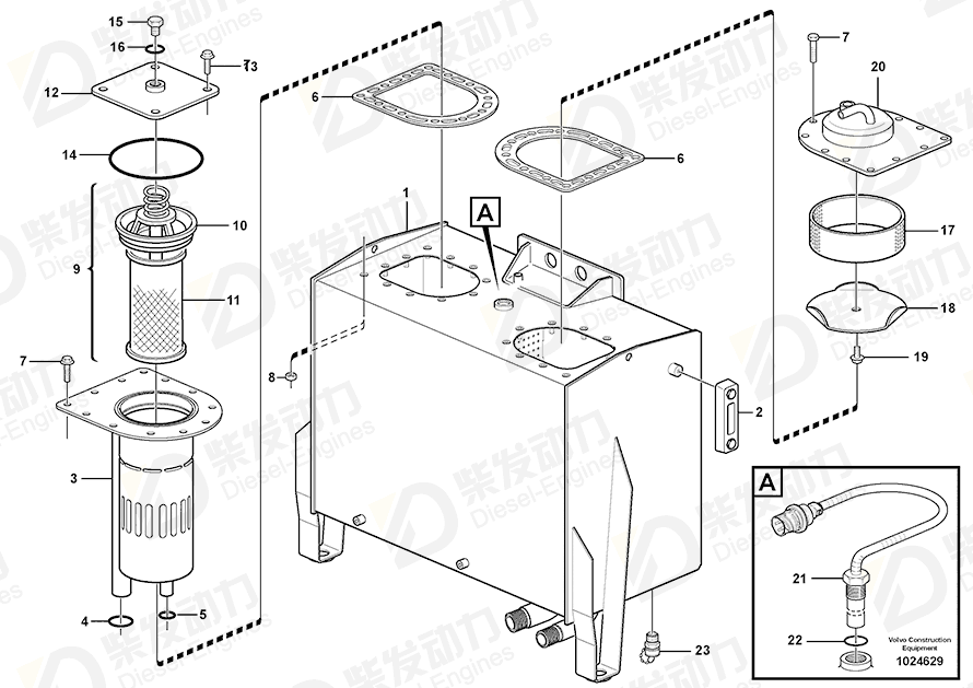 VOLVO Filter Retainer 11119883 Drawing