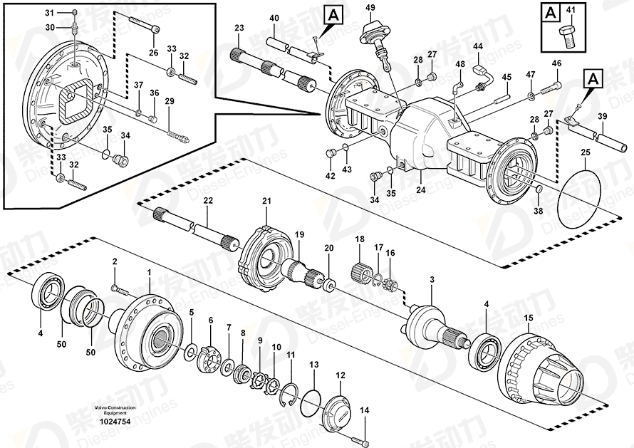 VOLVO Air vent valve 4871469 Drawing