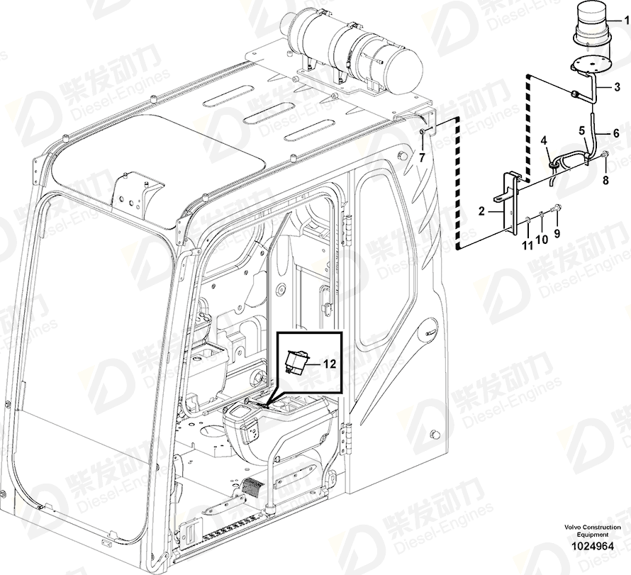 VOLVO Wire harness 14549806 Drawing