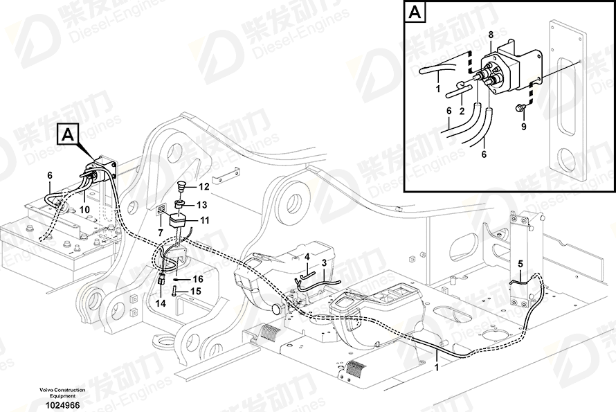 VOLVO Wire harness 14549818 Drawing