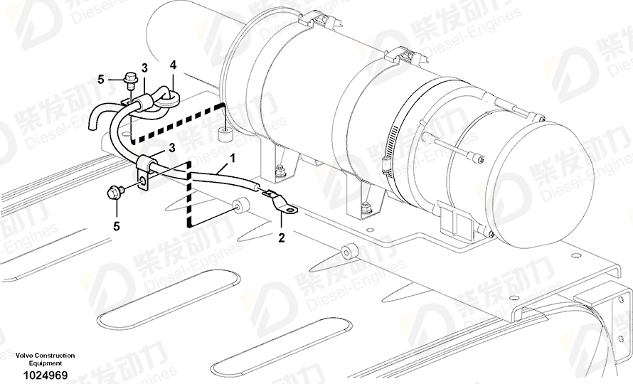 VOLVO Cable harness 14566573 Drawing