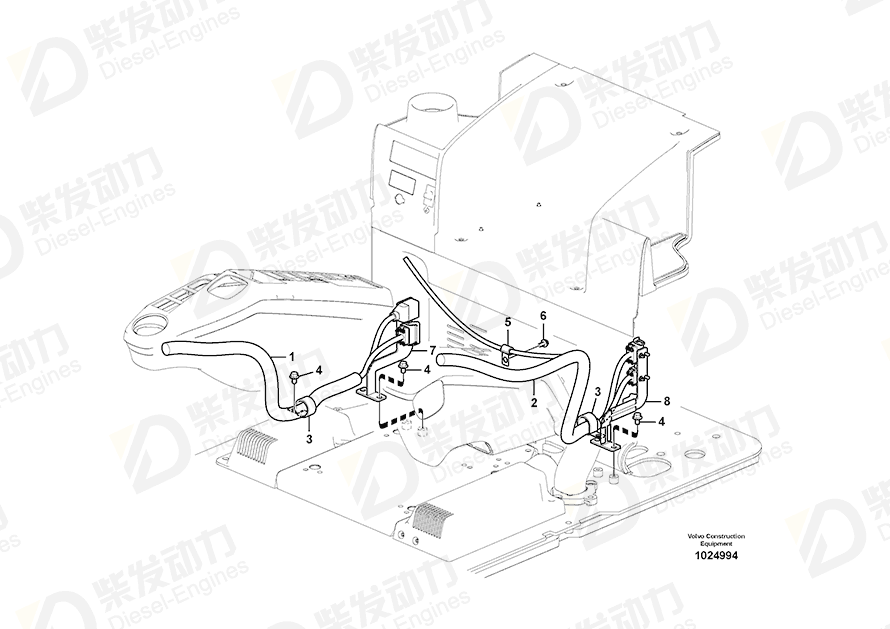 VOLVO Wire harness 14557869 Drawing