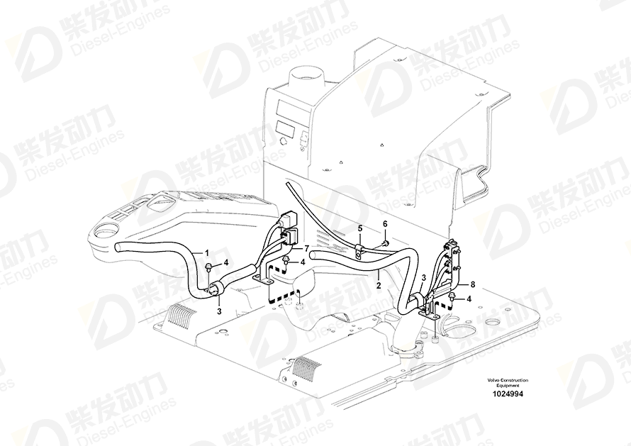 VOLVO Wire harness 14557869 Drawing VOLVO Wire harness 14557869 Drawing