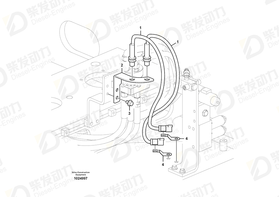 VOLVO Bracket 14559241 Drawing