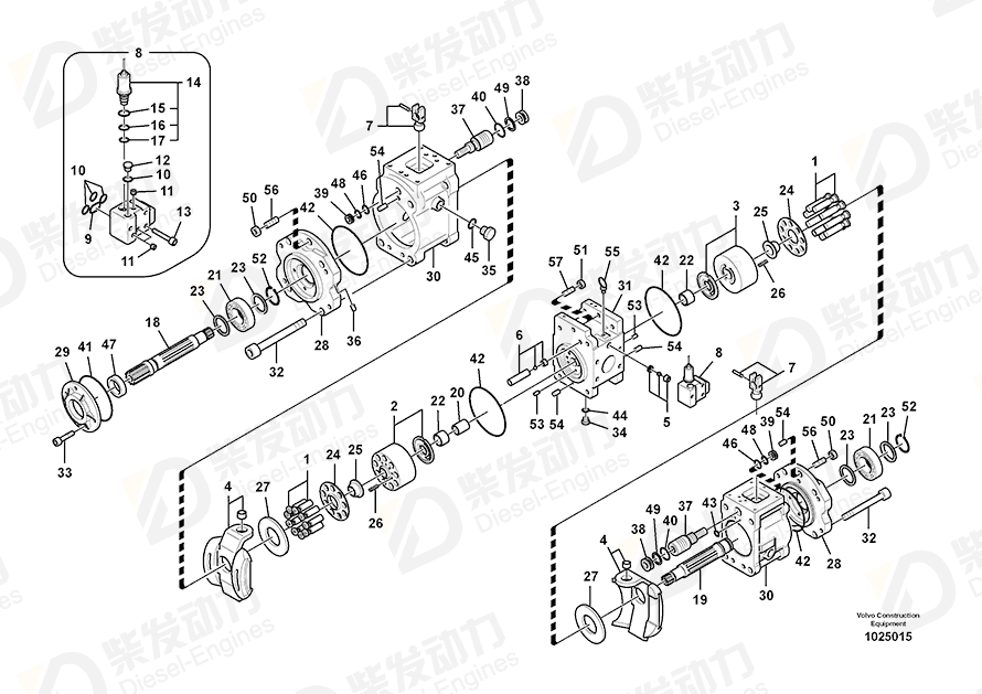 VOLVO Sealing ring 14600711 Drawing