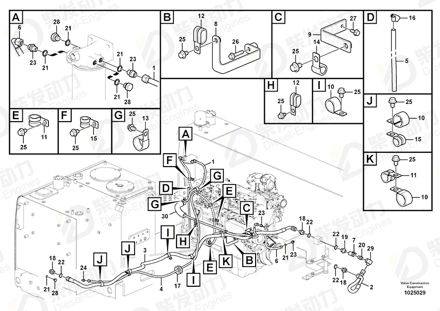 VOLVO Bracket 14540321 Drawing