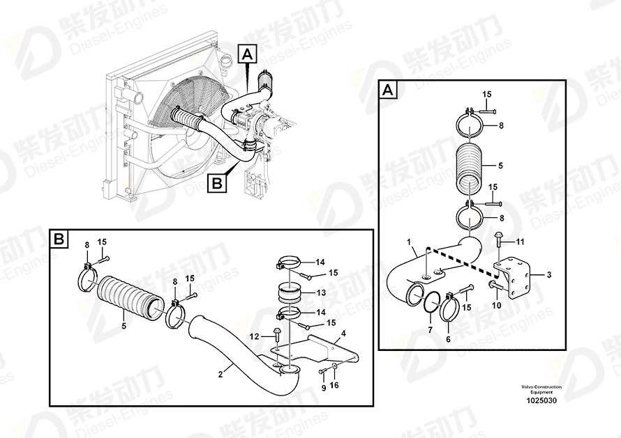 VOLVO Pipe 14548128 Drawing