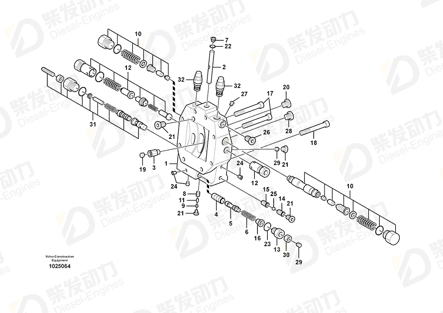 VOLVO Pin SA8230-34560 Drawing