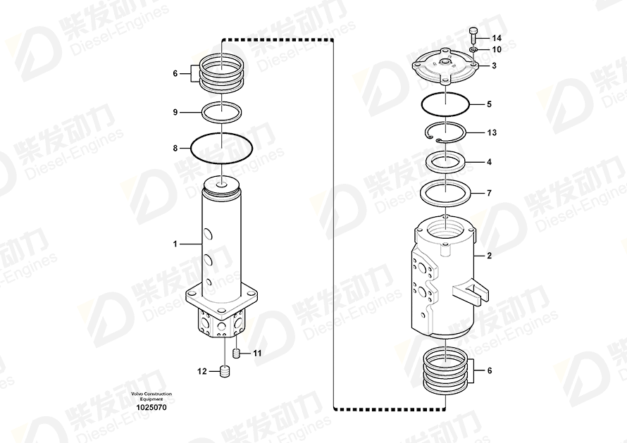 VOLVO Turning joint 14524048 Drawing VOLVO Turning joint 14524048 Drawing