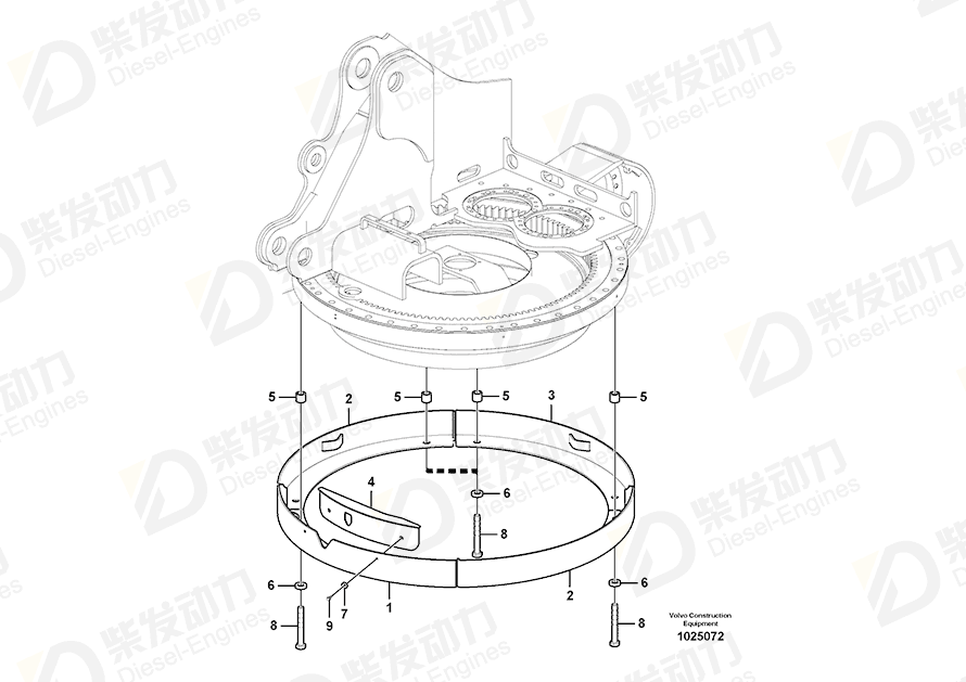 VOLVO Cover 14548597 Drawing