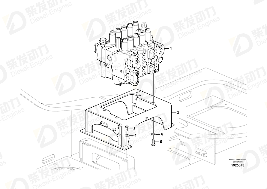 VOLVO Bracket 14622003 Drawing