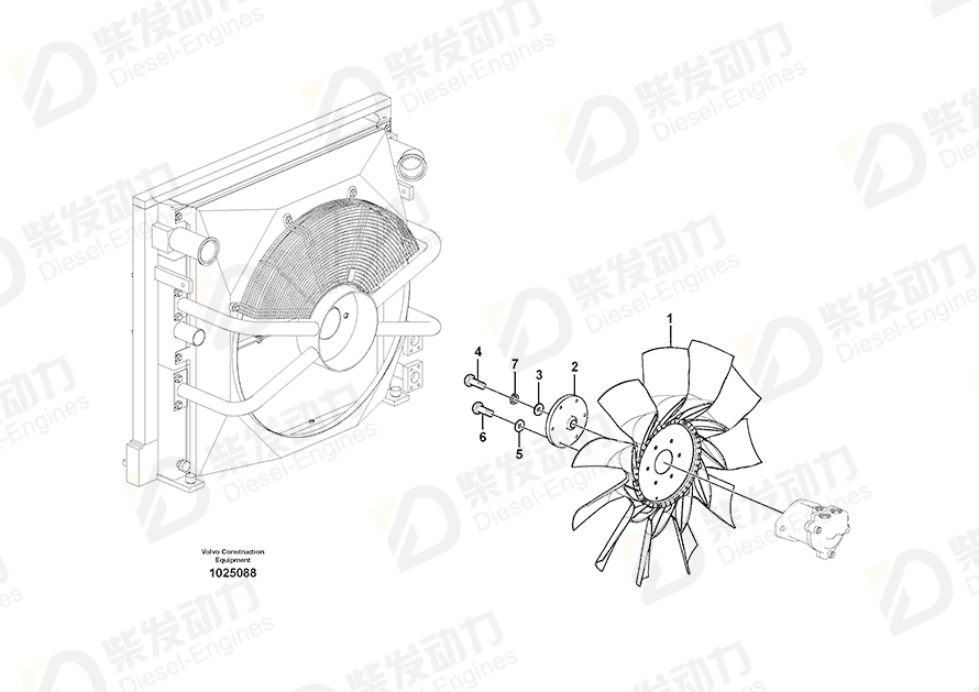 VOLVO Fan 11110733 Drawing