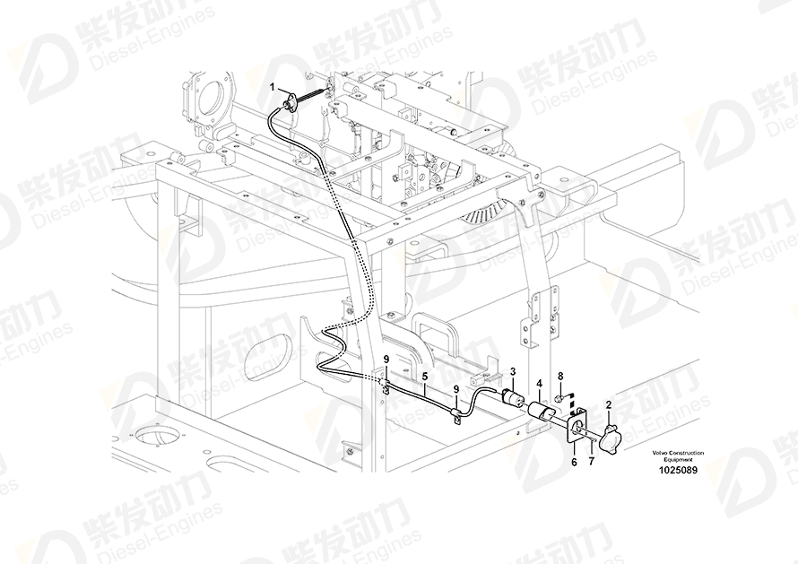 VOLVO Heater 14550594 Drawing