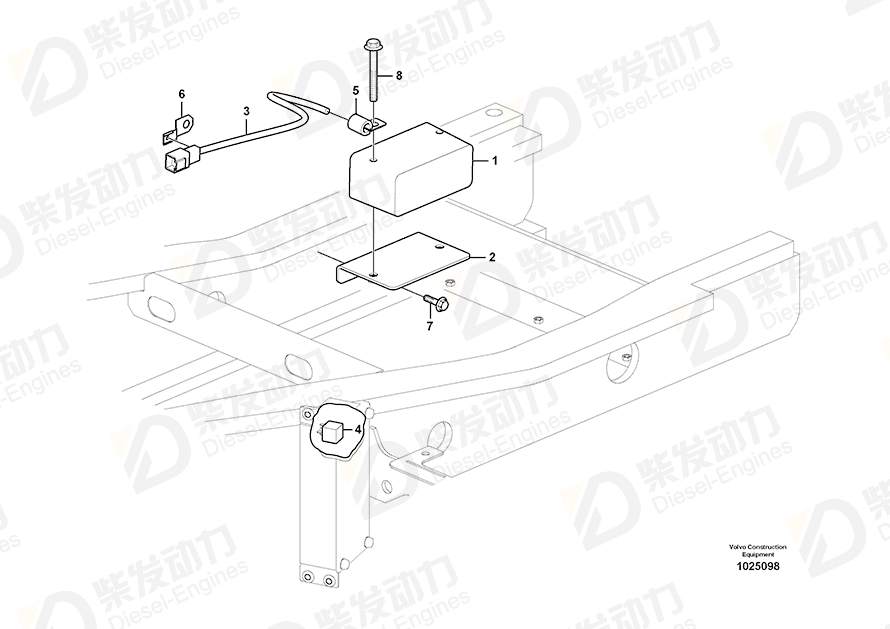 VOLVO Flange screw 965190 Drawing