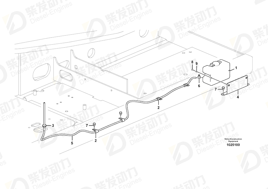 VOLVO Bracket 14535290 Drawing