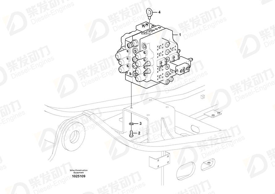 VOLVO Control valve 14636704 Drawing VOLVO Control valve 14636704 Drawing
