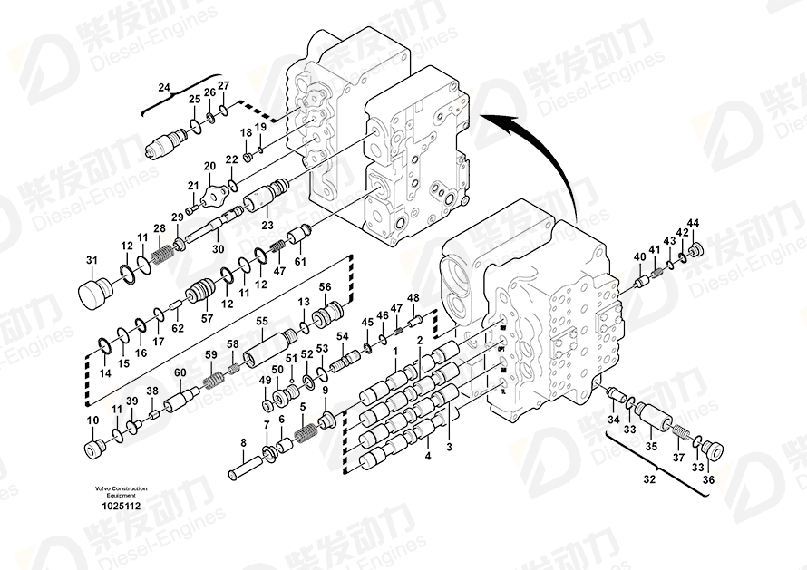 VOLVO Plug 14628861 Drawing