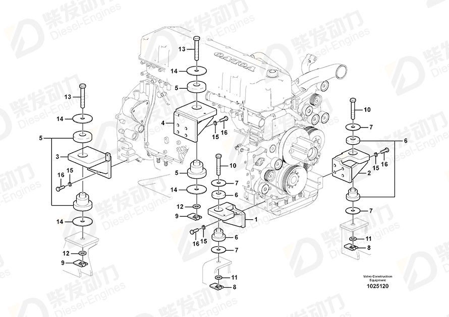 VOLVO Bracket 14506428 Drawing