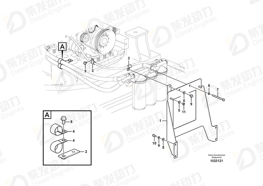 VOLVO Hexagon screw 983370 Drawing