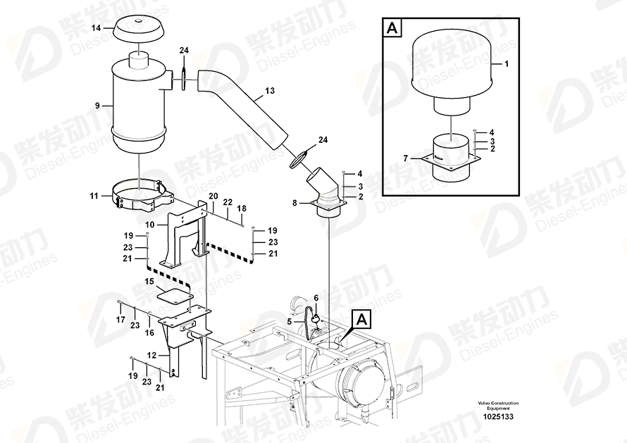 VOLVO Bracket 14512891 Drawing