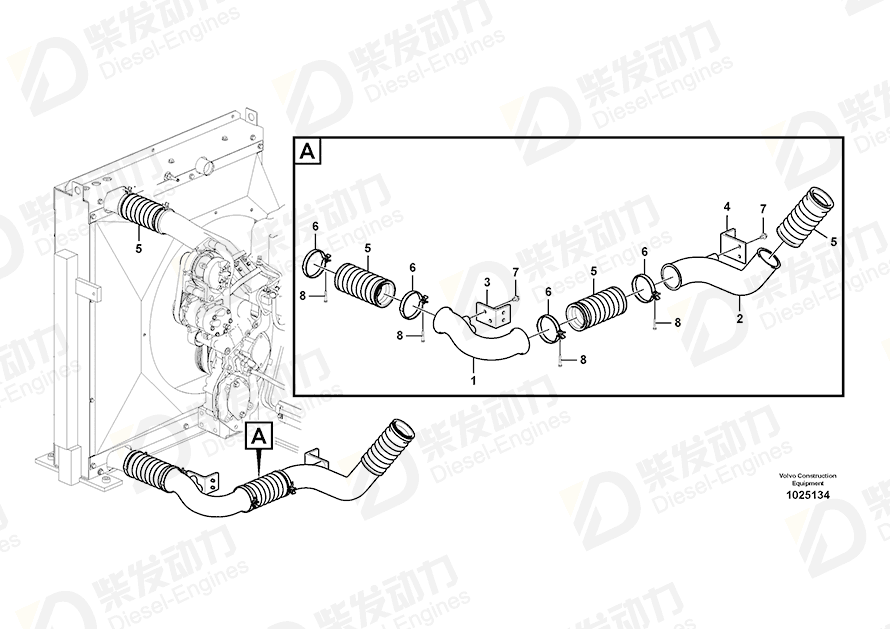 VOLVO Tube 14533632 Drawing