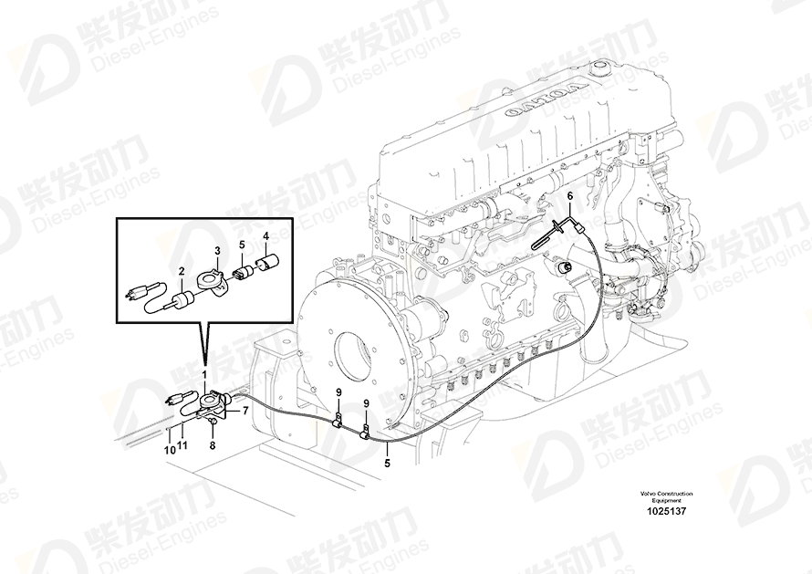 VOLVO Heater 14527379 Drawing