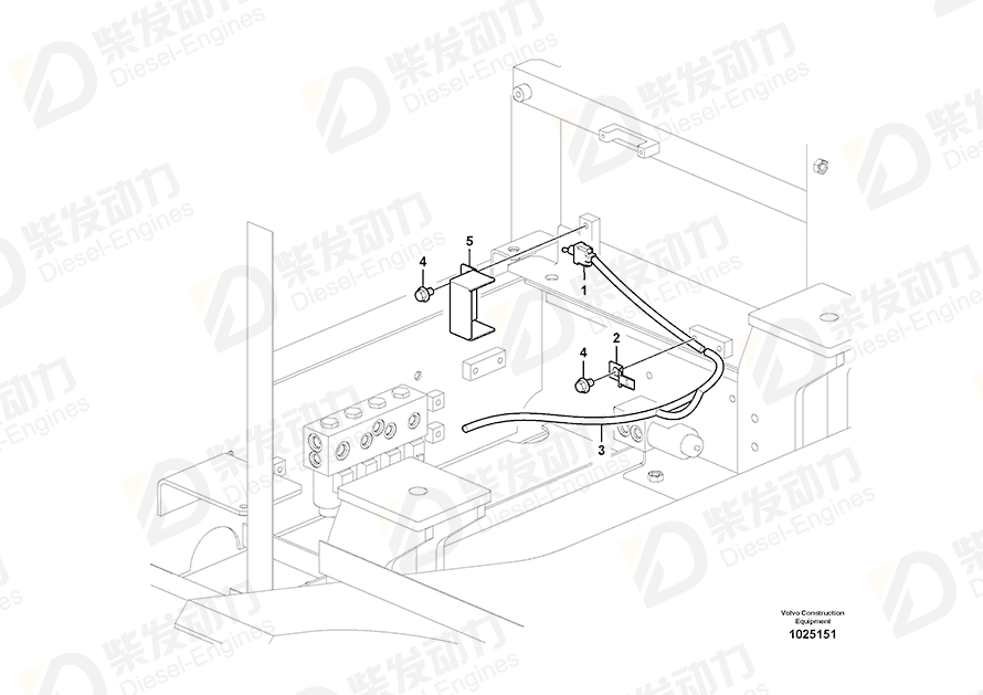 VOLVO Cable harness 14540094 Drawing VOLVO Cable harness 14540094 Drawing