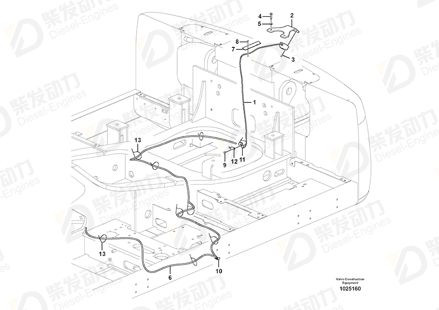 VOLVO Bracket 14561242 Drawing