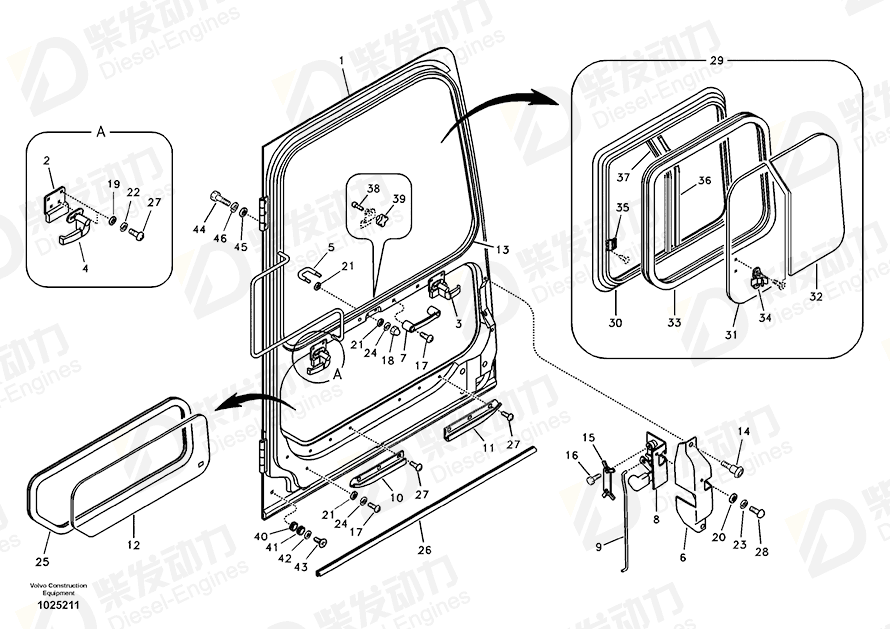 VOLVO Door 14533006 Drawing