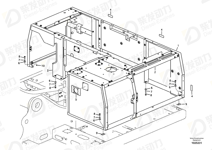 VOLVO Frame 14564732 Drawing
