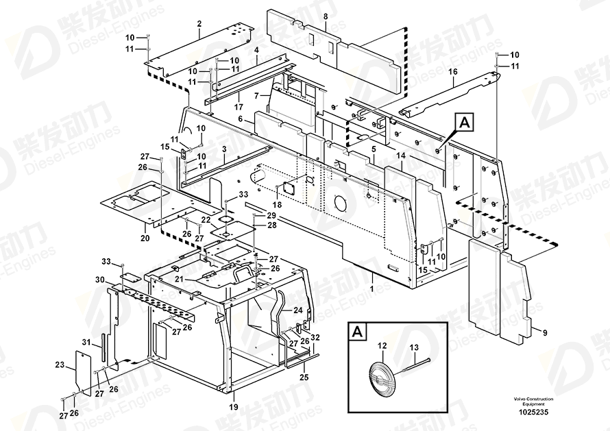 VOLVO Sponge 14531046 Drawing