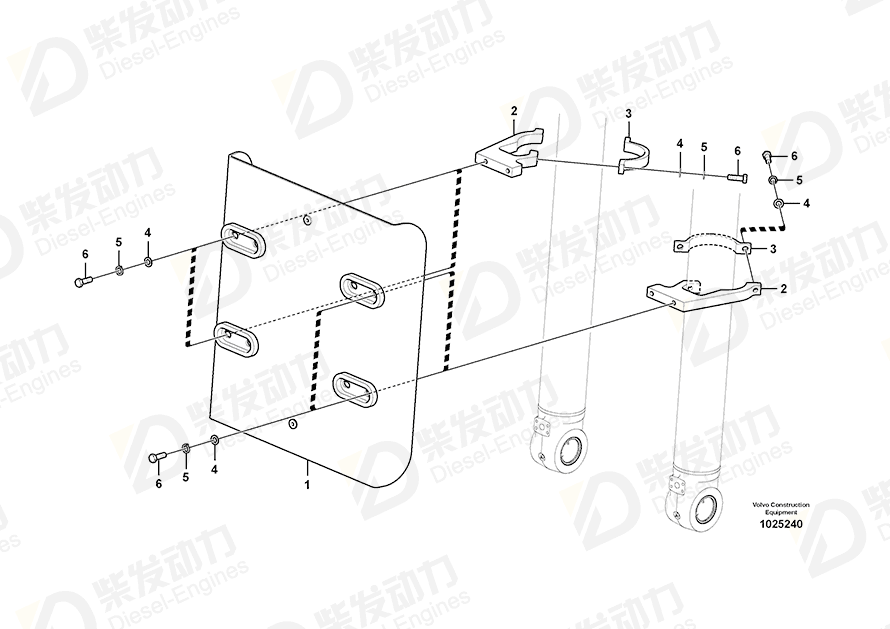 VOLVO Clamp 14557909 Drawing