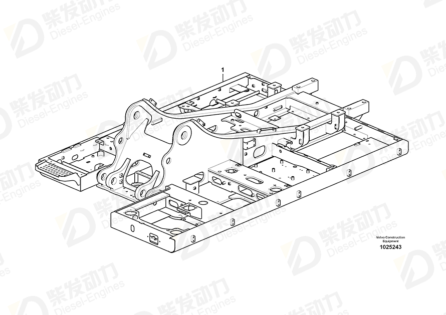 VOLVO Frame 14557905 Drawing