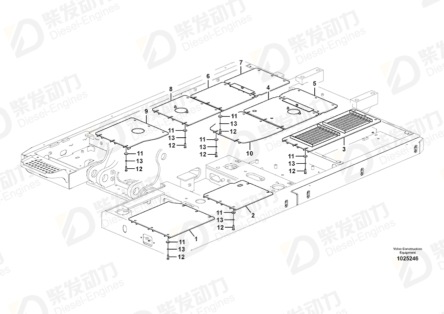 VOLVO Cover 14557886 Drawing