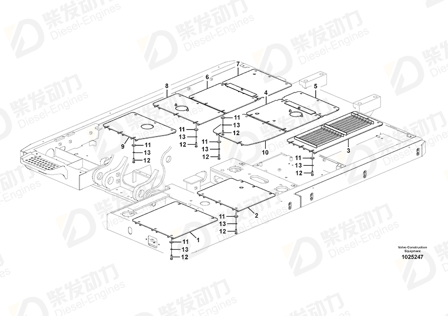 VOLVO Cover 14556713 Drawing