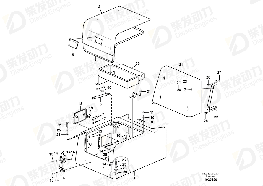 VOLVO Bracket 14555075 Drawing