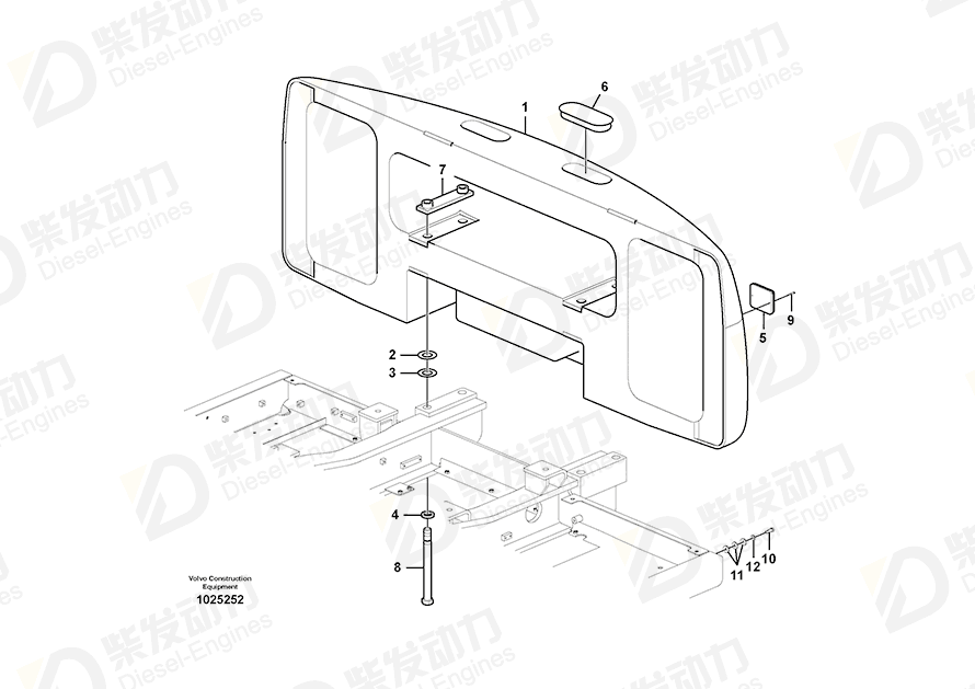 VOLVO Counterweight 14533317 Drawing VOLVO Counterweight 14533317 Drawing
