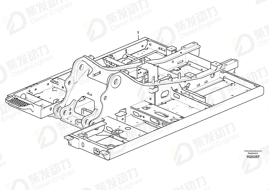 VOLVO Frame 14549498 Drawing