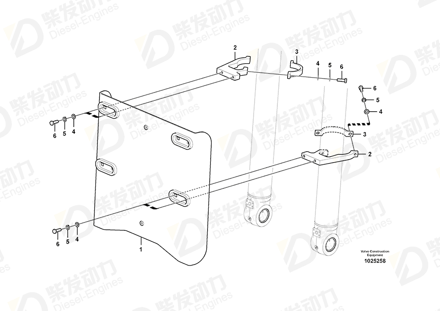 VOLVO Clamp 14548539 Drawing