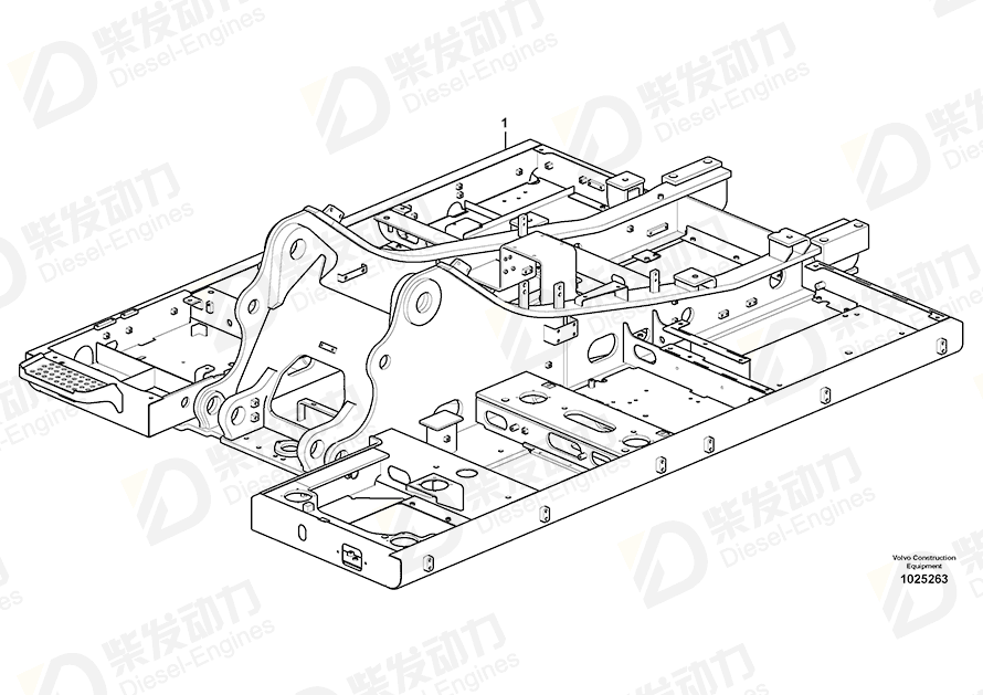 VOLVO Frame 14560965 Drawing