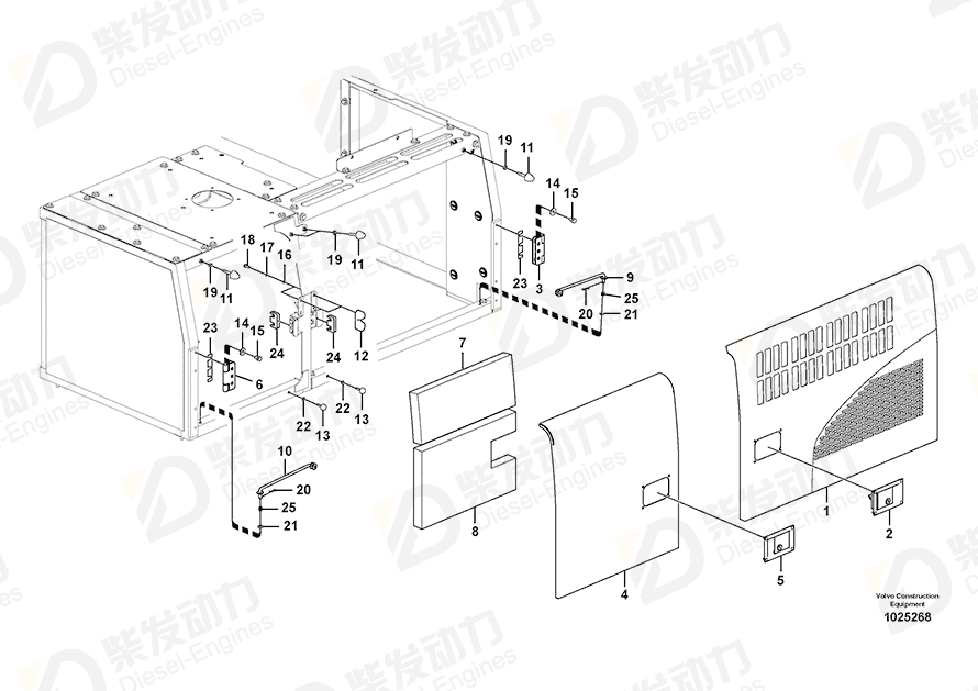 VOLVO Door 14532184 Drawing