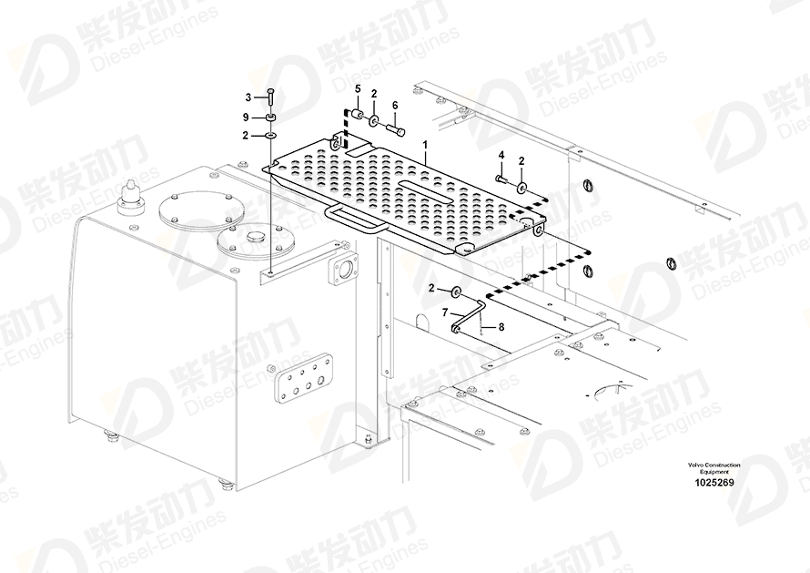 VOLVO Cover 14557552 Drawing