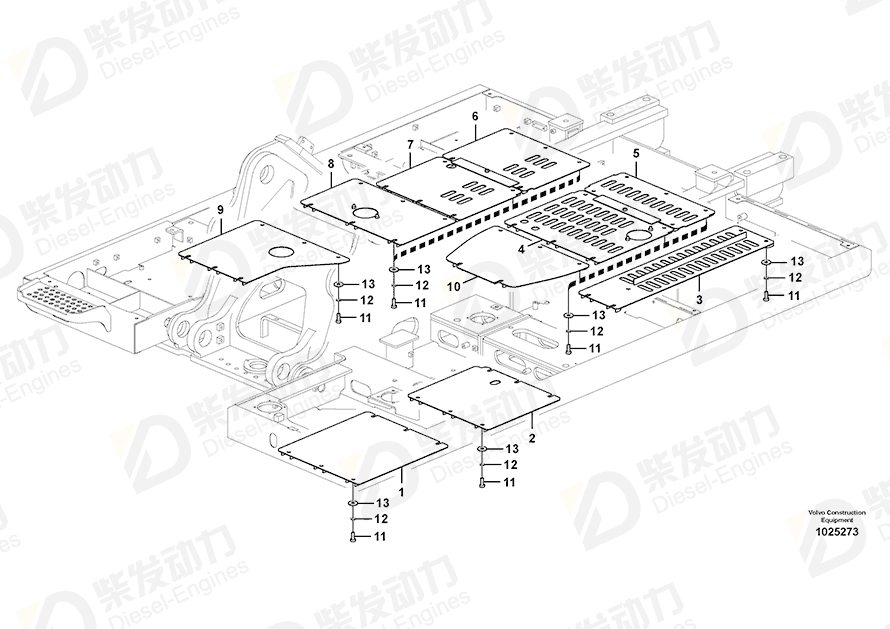 VOLVO Cover 14597428 Drawing