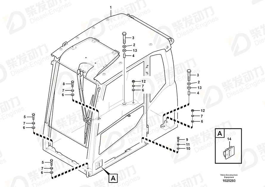 VOLVO Cab 11294056 Drawing