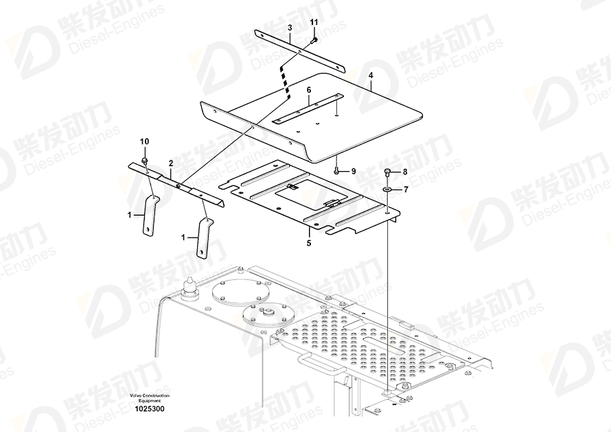 VOLVO Bracket 14548468 Drawing