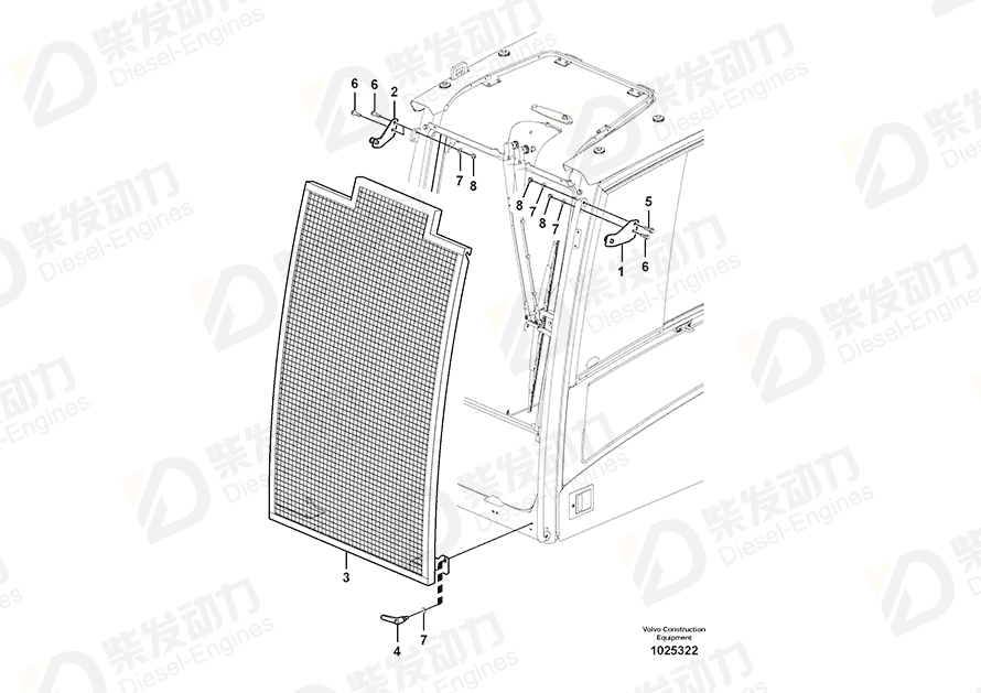 VOLVO Bracket 11205743 Drawing